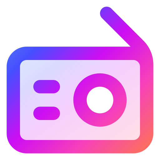 라디오 Generic gradient lineal-color icon