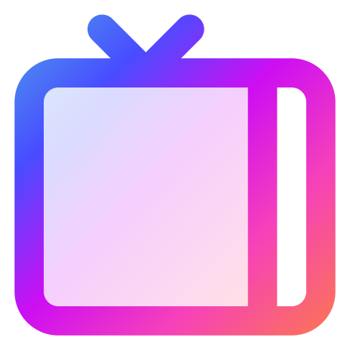 televisor Generic gradient lineal-color icono