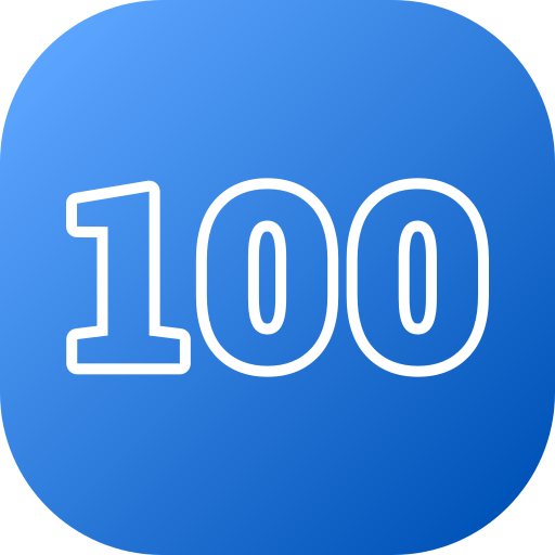 100 Generic gradient fill icon