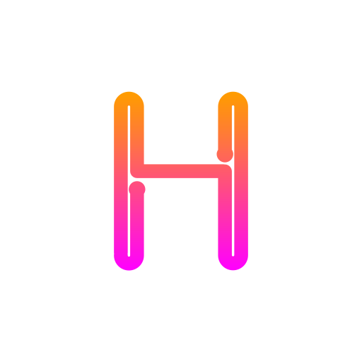 Letter h Generic gradient outline icon