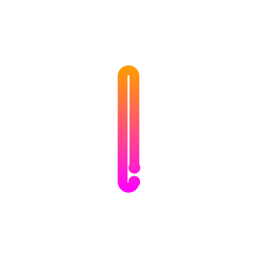 litera i Generic gradient outline ikona