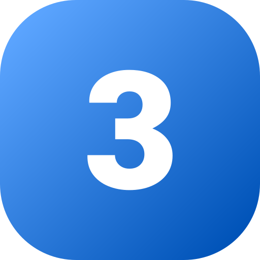 番号 3 Generic gradient fill icon