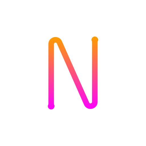 文字n Generic gradient outline icon