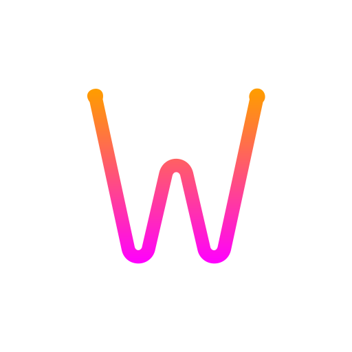 文字w Generic gradient outline icon