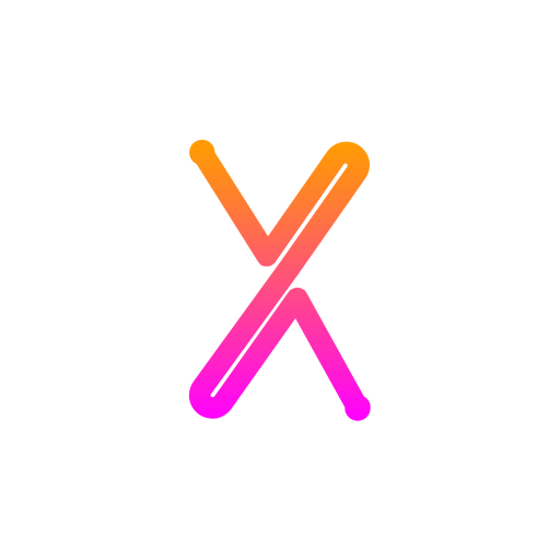 文字x Generic gradient outline icon