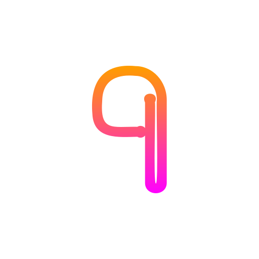 Number 9 Generic gradient outline icon