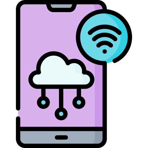 mobile cloud Special Lineal color icon