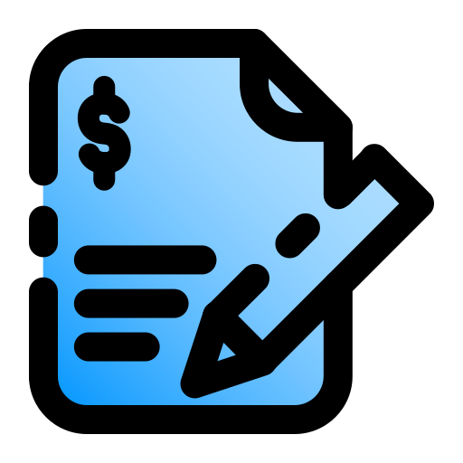 Money check Generic gradient lineal-color icon