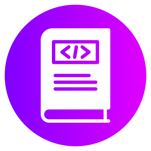 Coding book Generic gradient fill icon