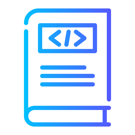 Coding book Generic gradient outline icon