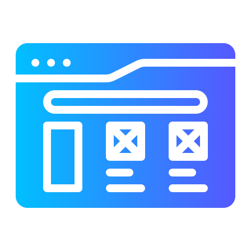 Wireframe Generic gradient fill icon