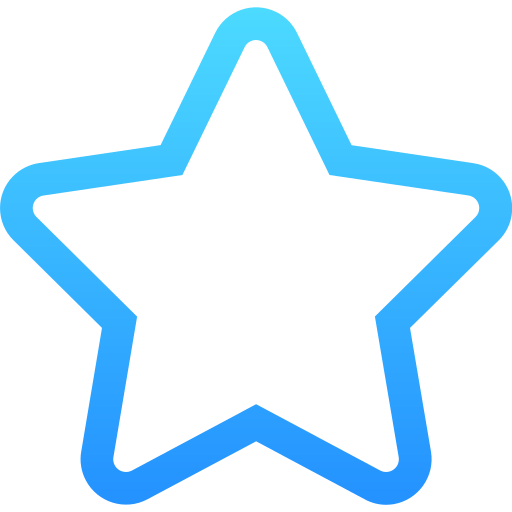 Star Generic gradient outline icon