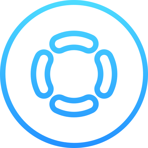 circular Generic gradient outline icono