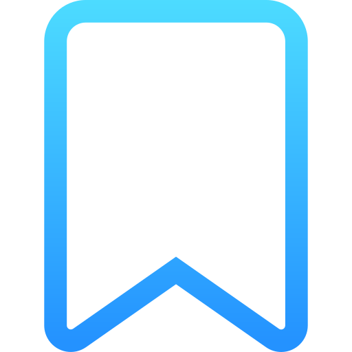 bladwijzer Generic gradient outline icoon