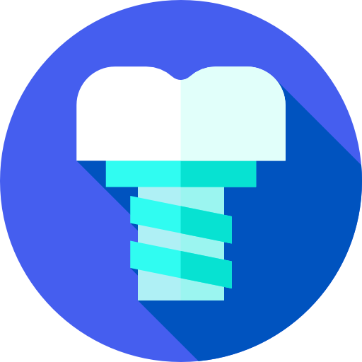 implantaten Flat Circular Flat icoon