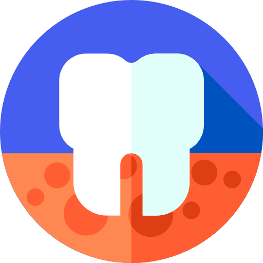 guma Flat Circular Flat ikona