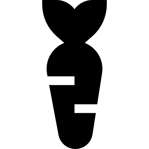 carota Basic Straight Filled icona