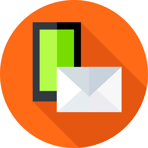 mail Flat Circular Flat icoon