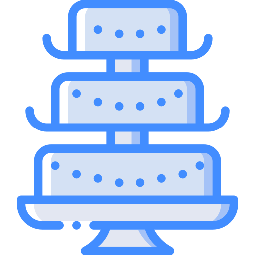 Cake Basic Miscellany Blue icon