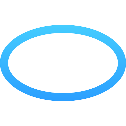 ovale Generic gradient outline icona