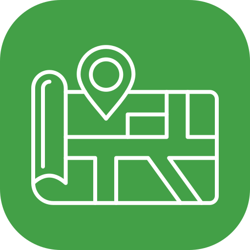 Map Generic color fill icon
