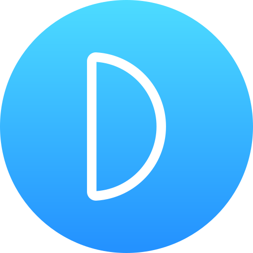 medio circulo Generic gradient fill icono
