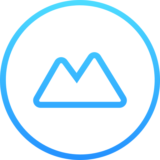 montaña Generic gradient outline icono