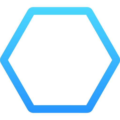 hexagon Generic gradient outline icon