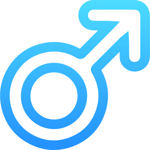 Male Generic gradient outline icon