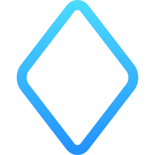 Rhombus Generic gradient outline icon