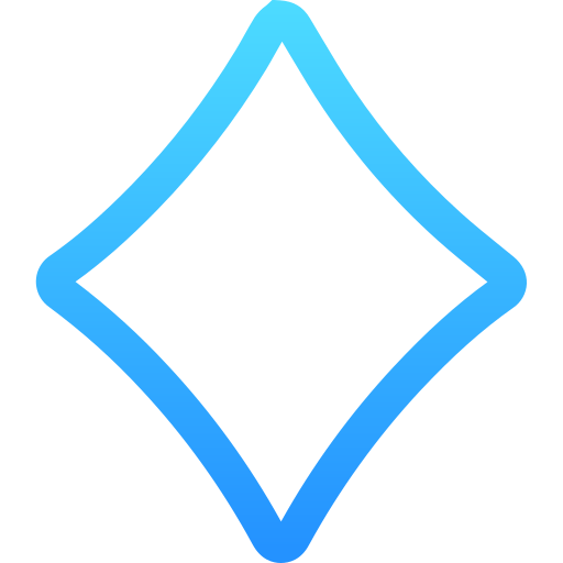 Rhombus Generic gradient outline icon