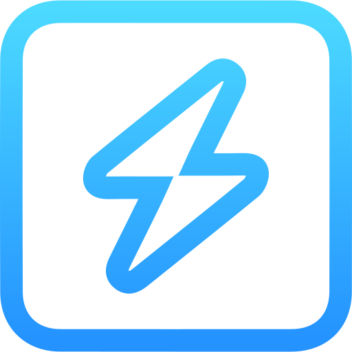 Bolt Generic gradient outline icon