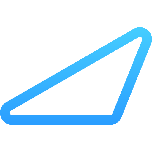 triángulo Generic gradient outline icono