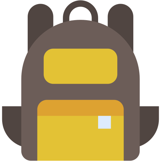 mochila Generic color fill icono