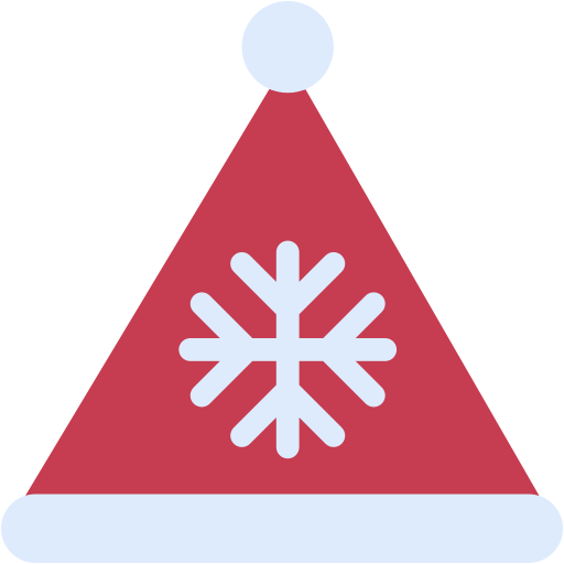 kerstmuts Generic color fill icoon