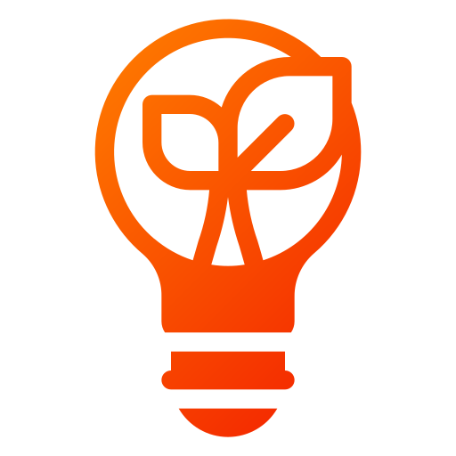 Eco bulb Generic gradient fill icon