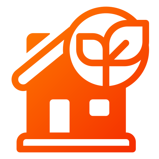 Eco house Generic gradient fill icon