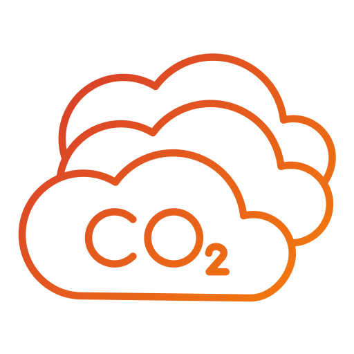 Carbon dioxide Generic gradient outline icon