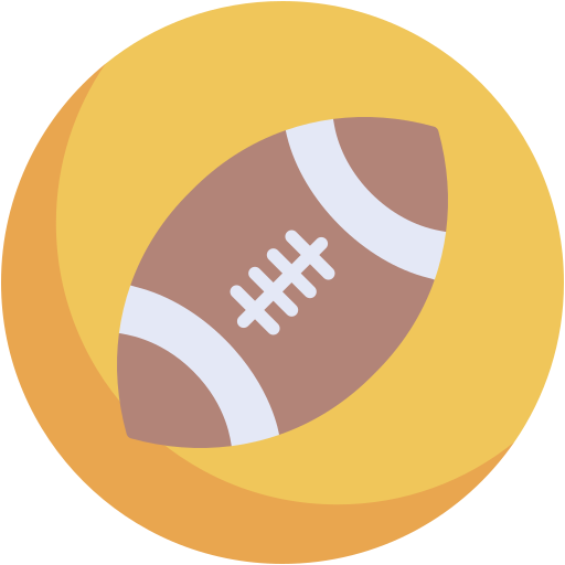 pelota de rugby Generic color fill icono