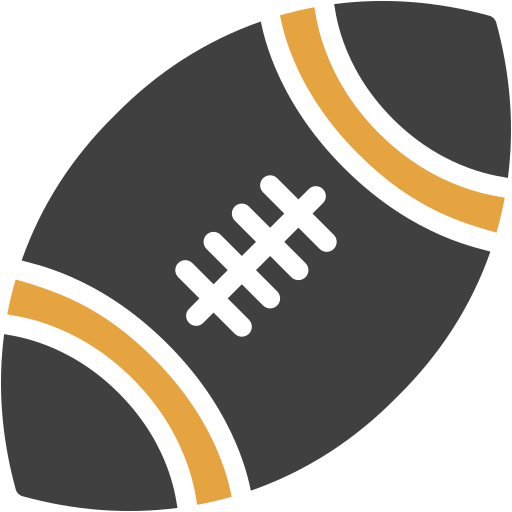 piłka do rugby Generic color fill ikona