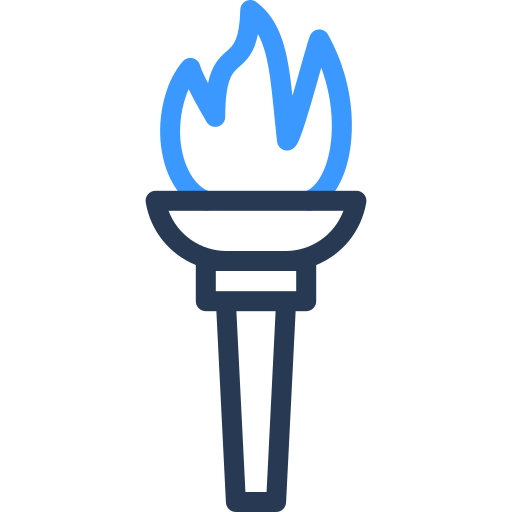 올림픽 성화 Generic color outline icon
