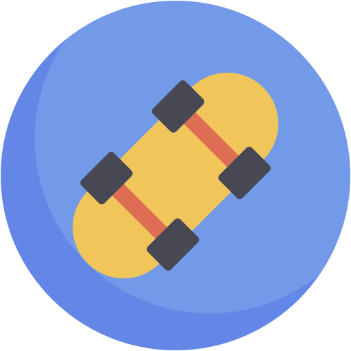 skateboard Generic color fill icon