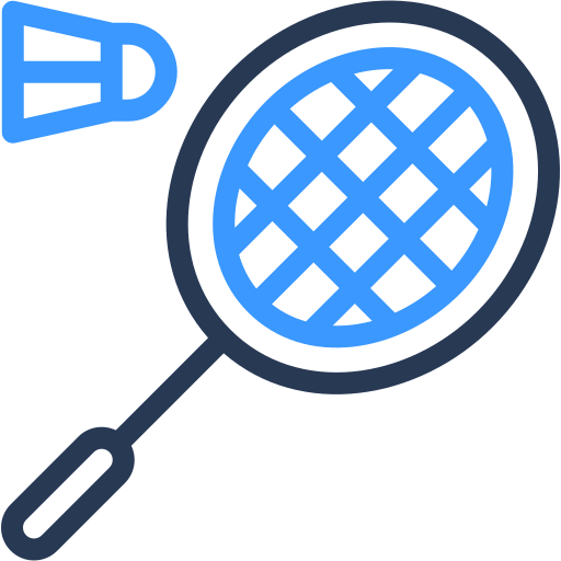 Badminton Generic color outline icon