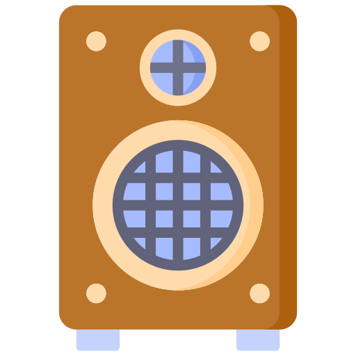 pudełko głośnikowe Generic Flat ikona