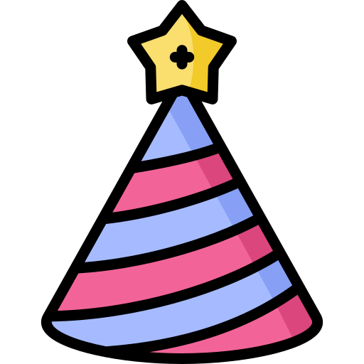 chapeau de fête Generic color lineal-color Icône