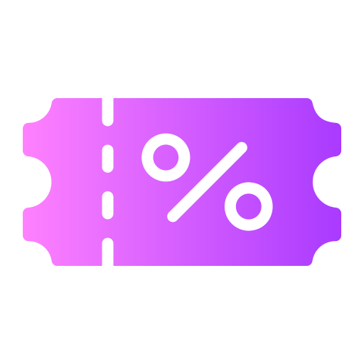 クーポン Generic gradient fill icon