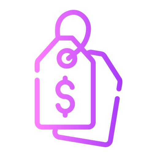 Price tag Generic gradient outline icon