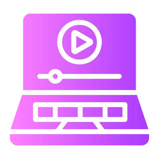 videomarketing Generic gradient fill icoon