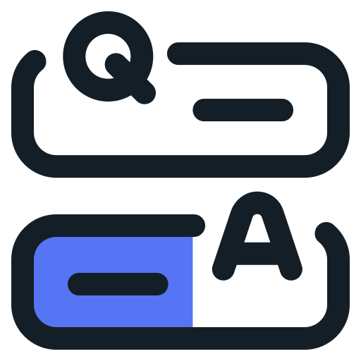 Question and answer Generic color lineal-color icon