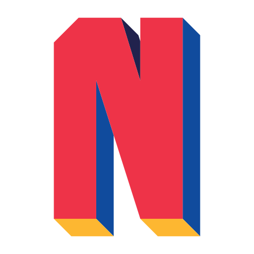 litera n Generic color fill ikona